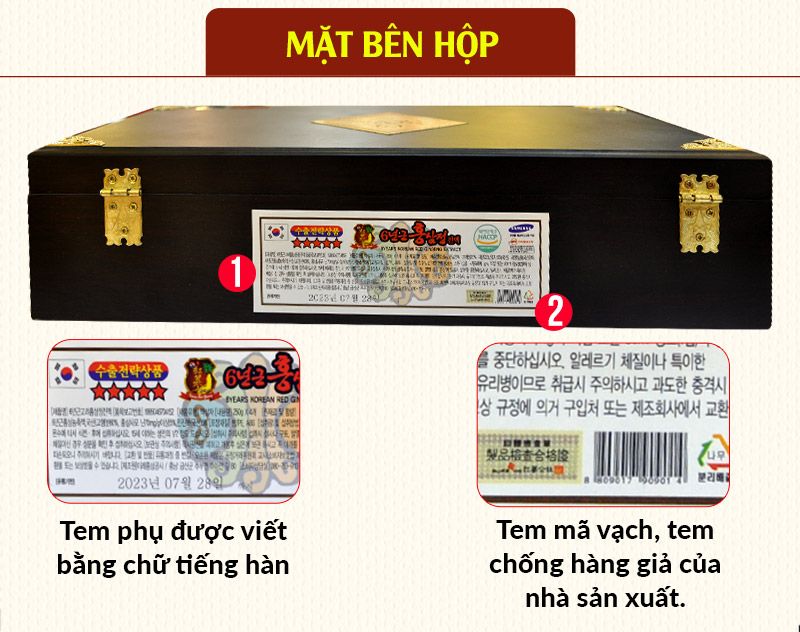 Cao hồng sâm Kanghwa cao cấp hộp gỗ quà biếu loại 4 lọ/hộp NS391 3